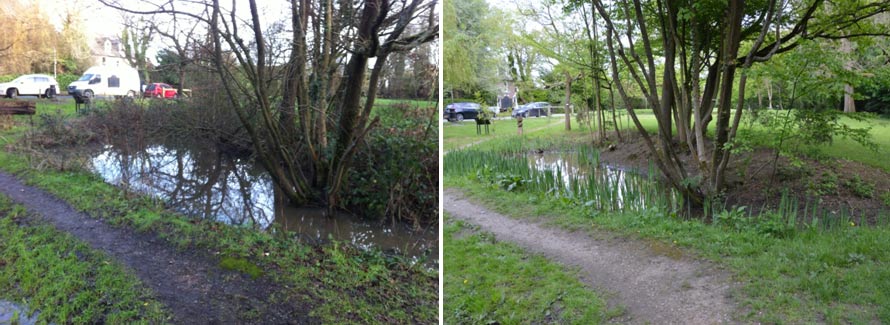 clearance work on Bricky Pond Chesham Bois