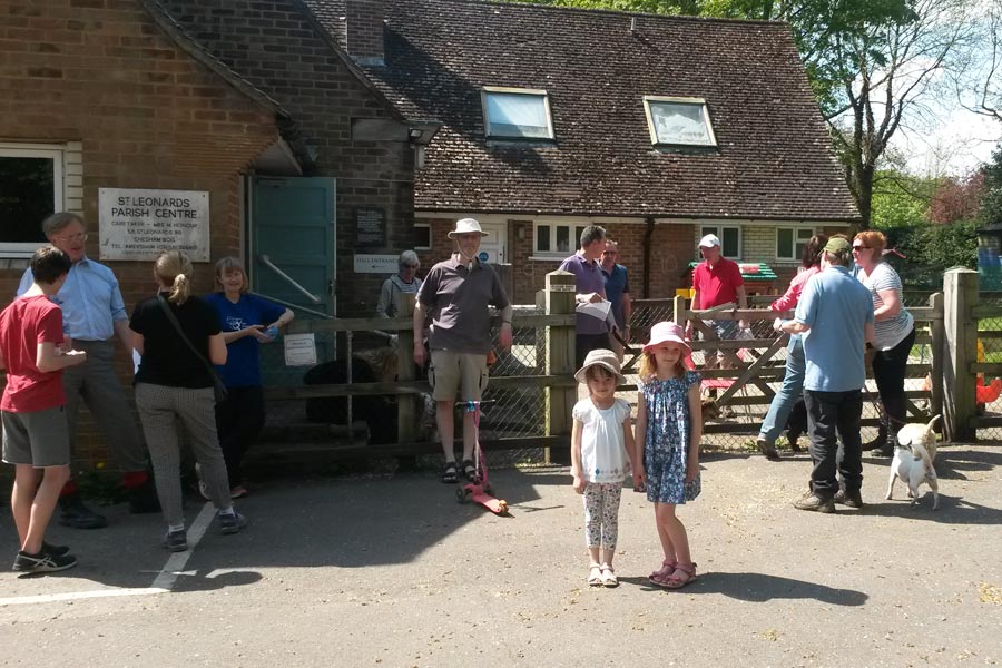 Start of Chesham Bois Beating the Bounds May 2016