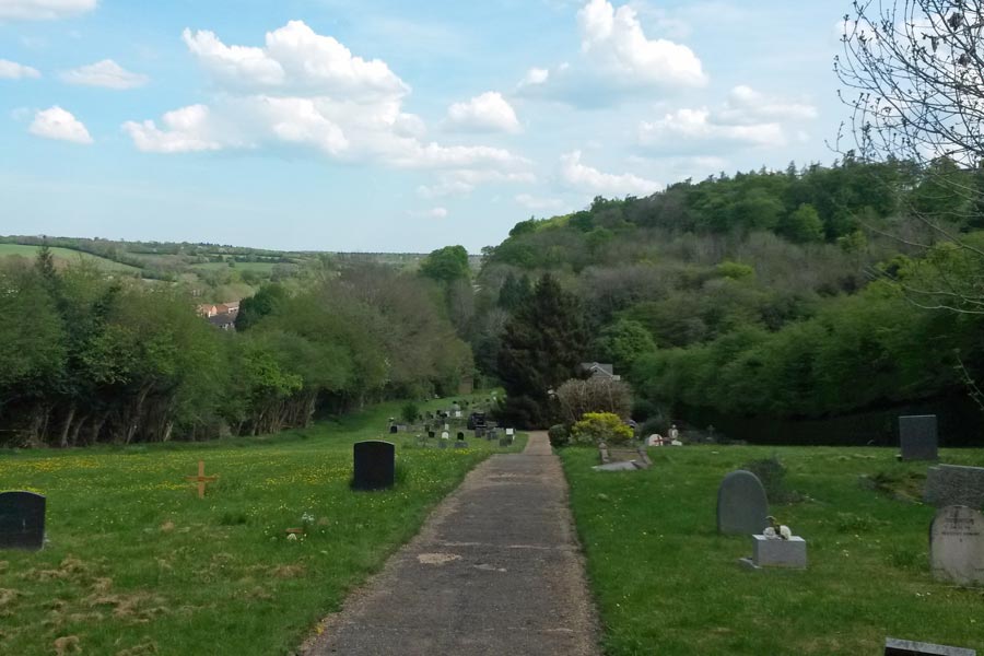 Burial Grounds, Chesham Bois Beating the Bounds Walk May 2016