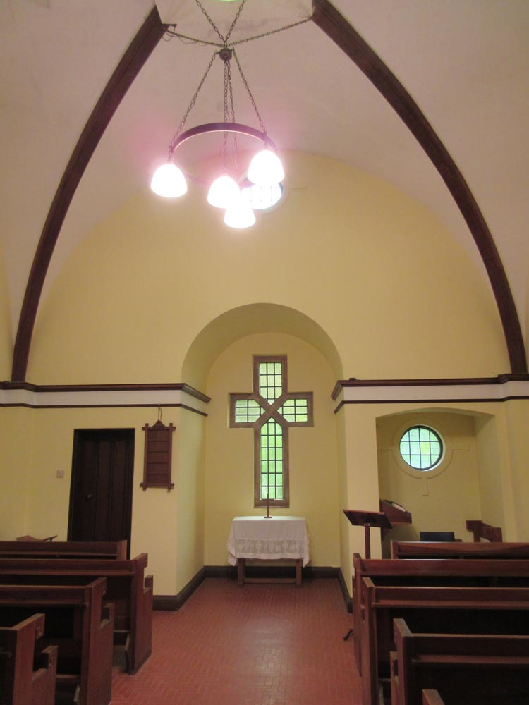 Photo of the interial for the chapel at Chesham Bois Burial Ground.