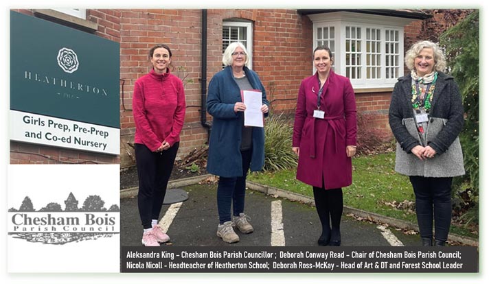 Heatherton House School and Chesham Bois Parish Council announce licence issued to the school for use of Common Land for Forest School activity