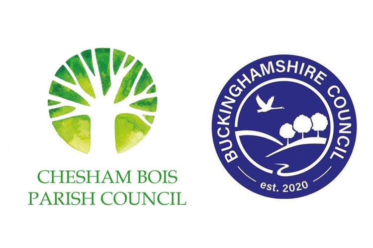 logos of chesham bois parish council and buckinghamshire council